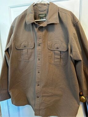 Eddie Bauer Tan Workshirt Jacket